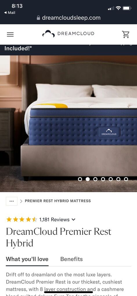 Cal King Dream Cloud Premier brand New