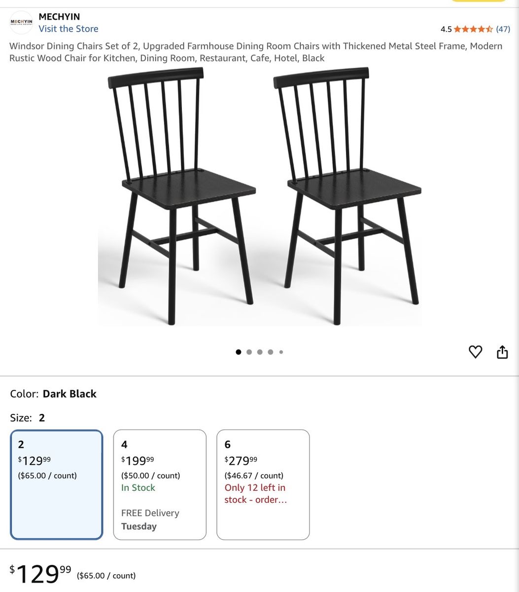X2 Windsor/Farmhouse style chairs/ new in box!