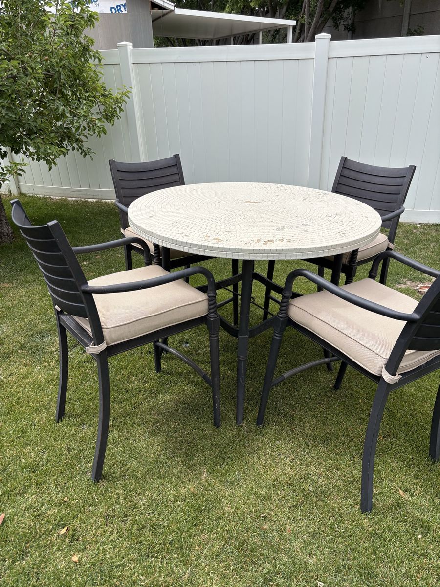 Patio Table Set Counter Height