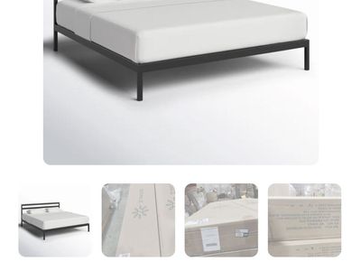 ZINUS Aline King Metal Platform Bed Frame - Black