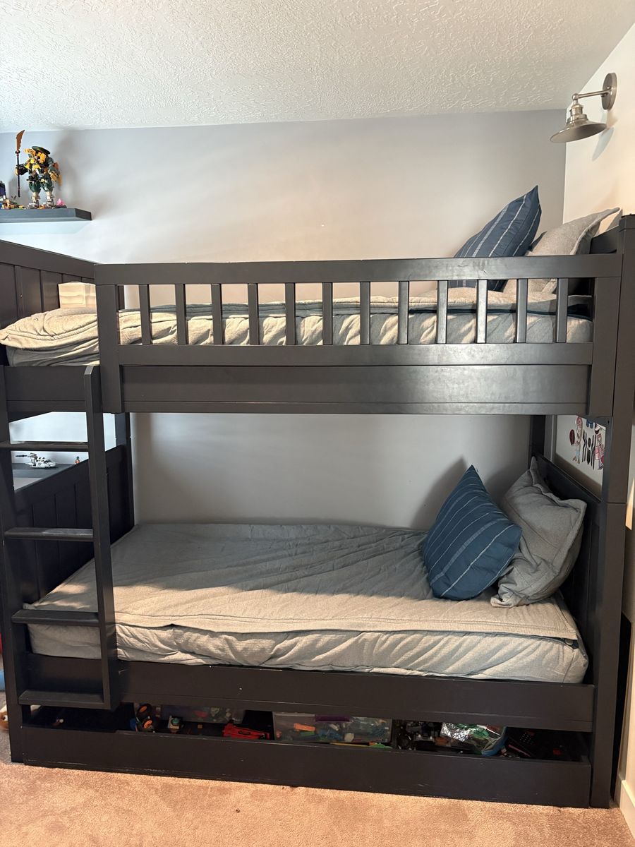 Pottery Barn Camp Twin over Twin Bunkbeds with Trundle