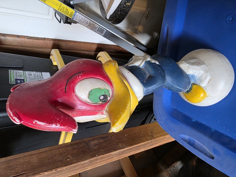 Vintage 3-Foot Woody Woodpecker Statue – Rare!