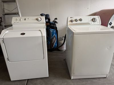 Whirlpool washer and Maytag Neptune dryer.