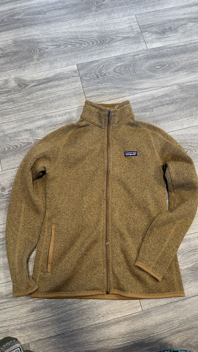 Patagonia Women's Tan Better Sweater Zip Up Fleece Jacket Size L