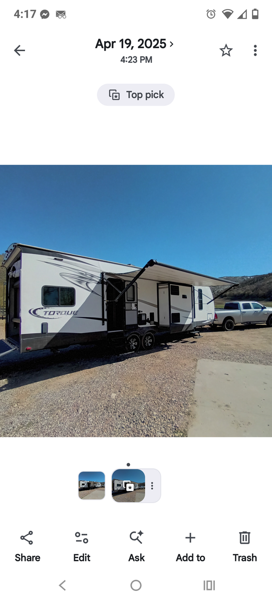 2017 Heartland TORQUE TOY Hauler 37ft KING BEDROOM 2 BATHROOMS 