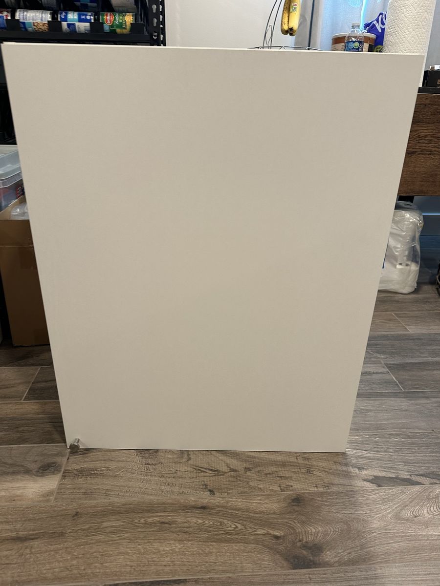 Two White IKEA Cabinets