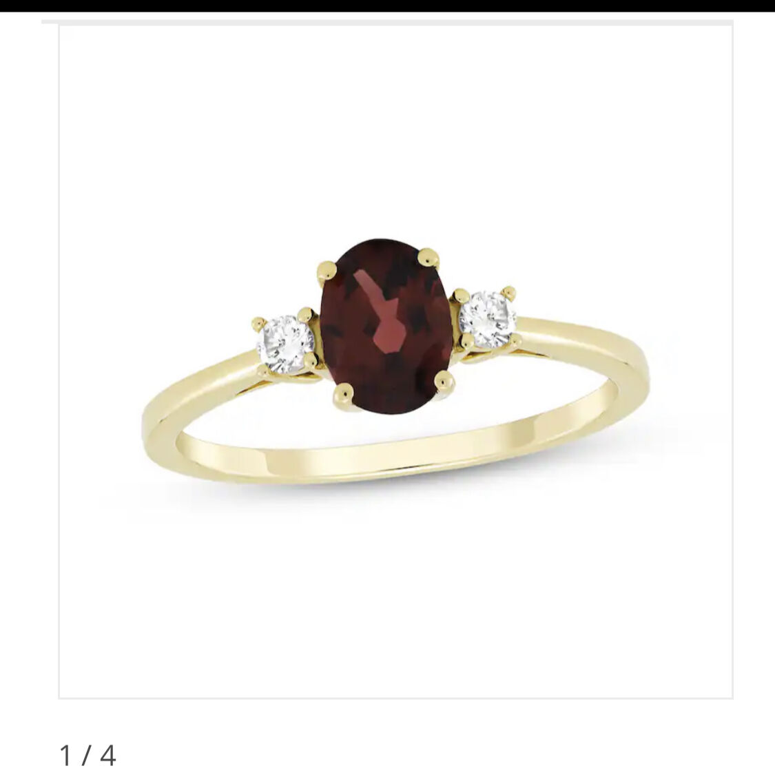 Oval Cut Garnet Ring Beautiful Ring Size 7 New