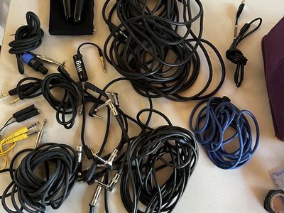 Instrument Cables, iRig, 2 Mics, XLR Cables, Patch Cables