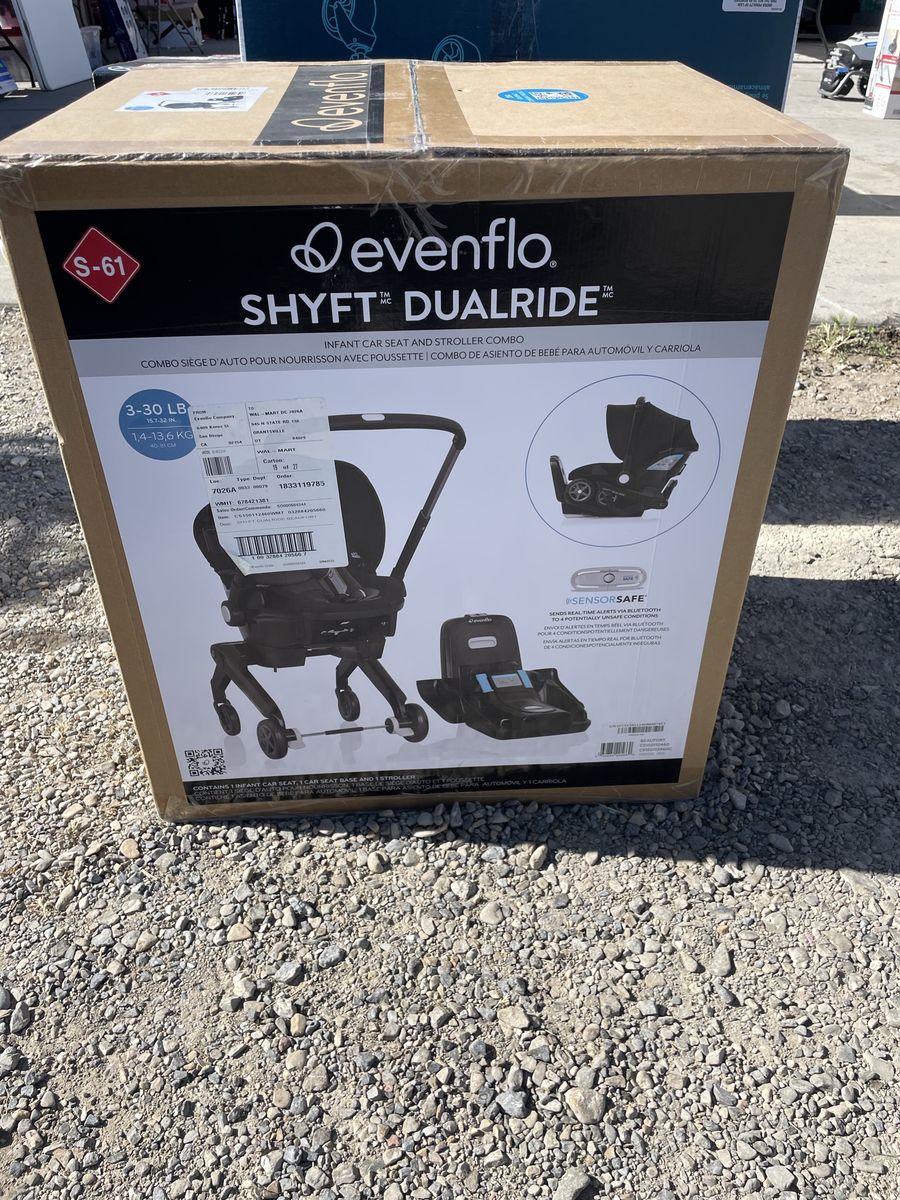 New Evenflo Shyft DualRide Infant Car Seat and Stroller Combo, Beaufort