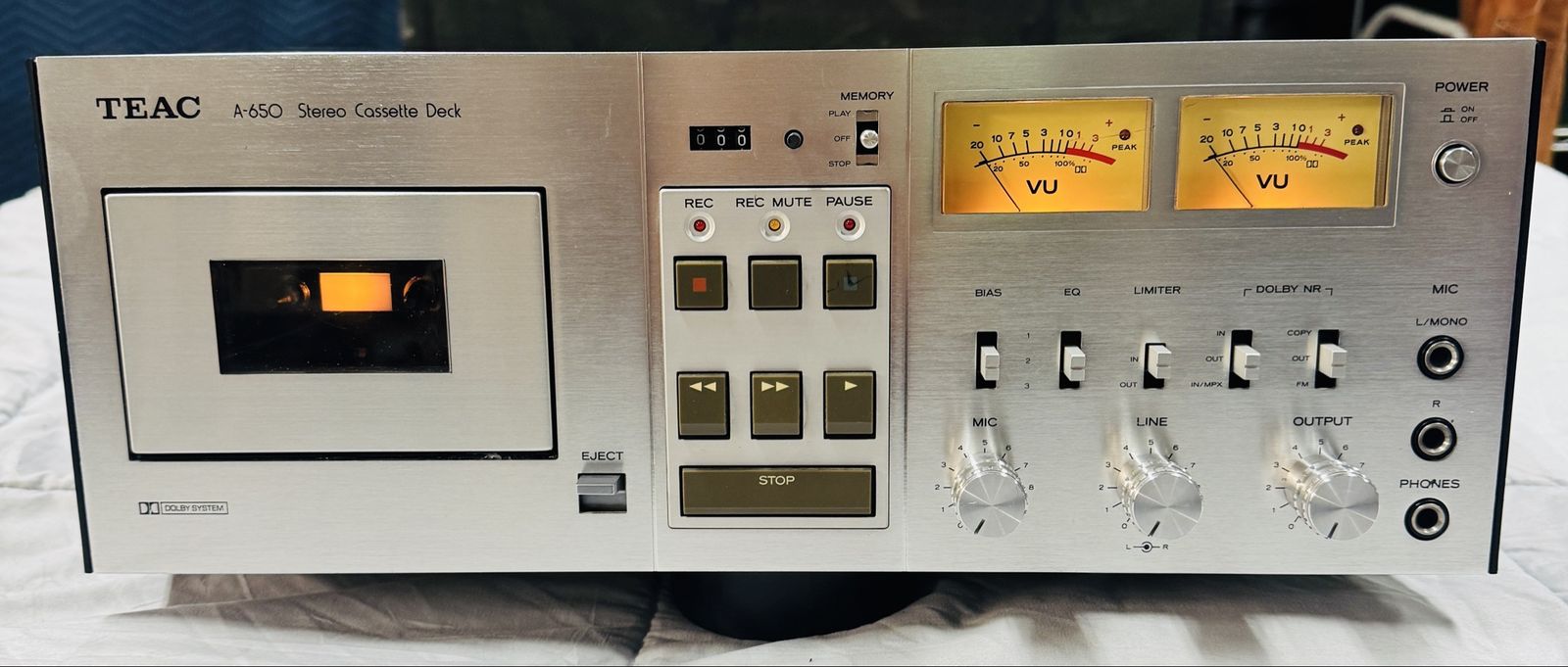 TEAC A‑650 VINTAGE HIGH FIDELITY CASSETTE