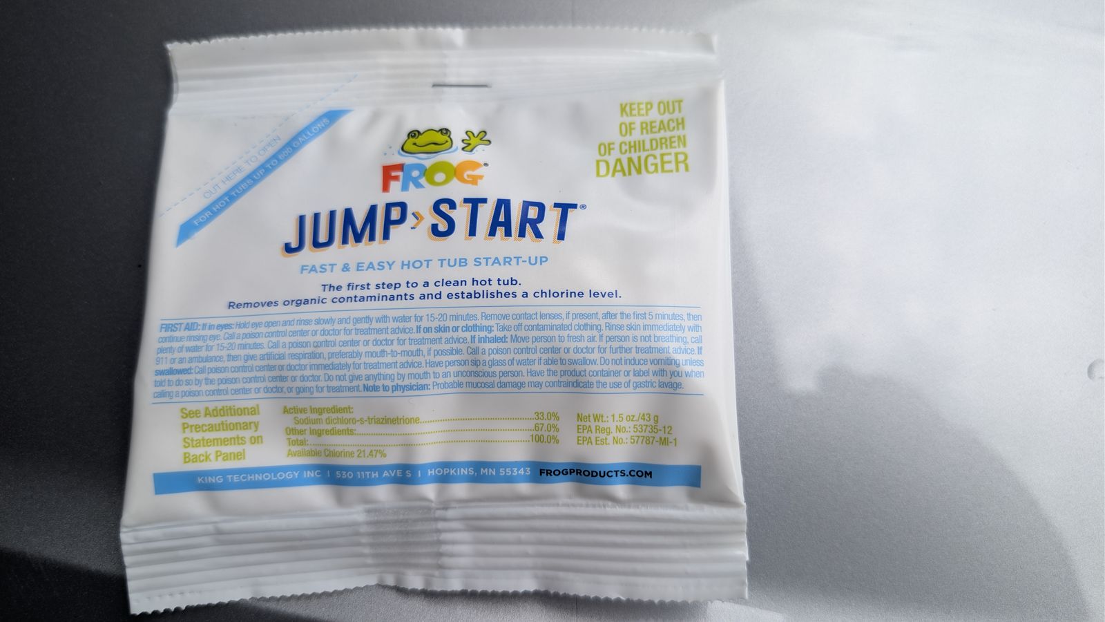 Frog Jomp Start for Hot Tubs