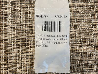 Glock Factory Extended Slide Stop Release Assembly