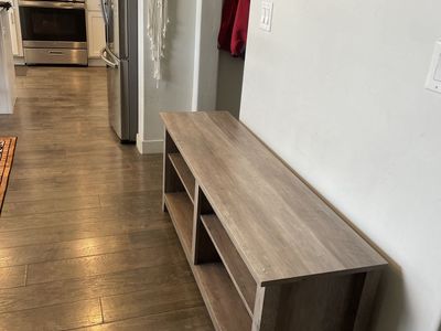 WalkerEdison Grey Wash Simple wood Tv StanD