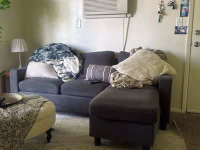 Two small couches for sale! One sectional and one large love seat.