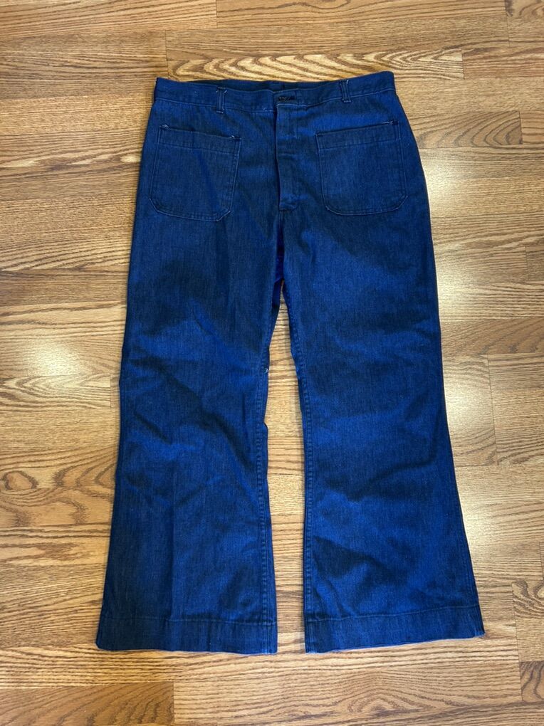 Vintage 1985 US Navy Bell Bottom Trousers 36 R