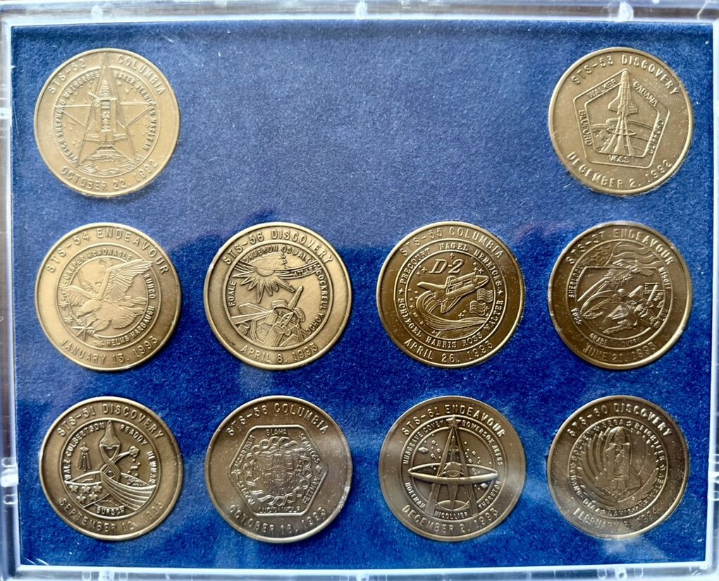 NASA Space Shuttle Mission Medallion Set