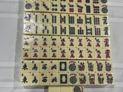 American MahJongg Traditional Tile Set - Complete Set 166 Tiles (NEW) (Beige)