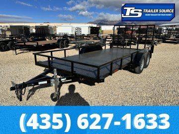 7x16 Echo EA-16-15T Utility Trailer - 7K GVWR Full Steel Floor