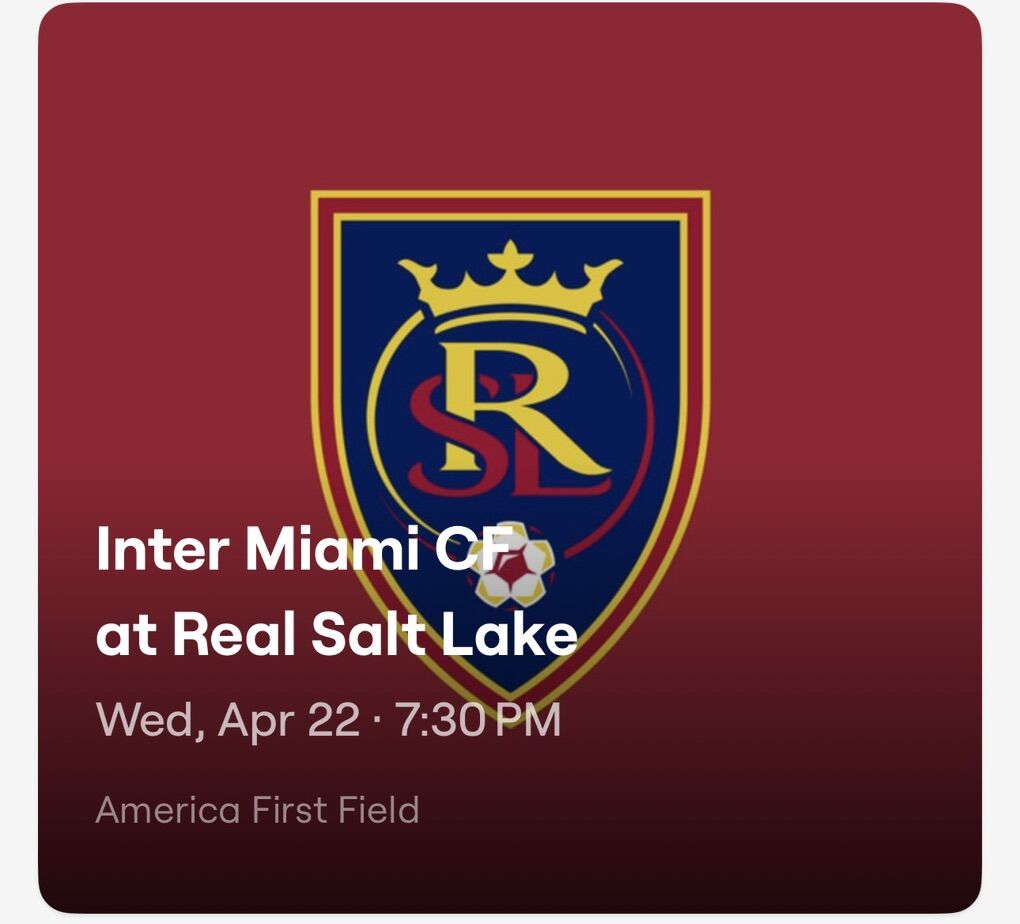 Inter Miami CF at Real Salt Lake on April 22