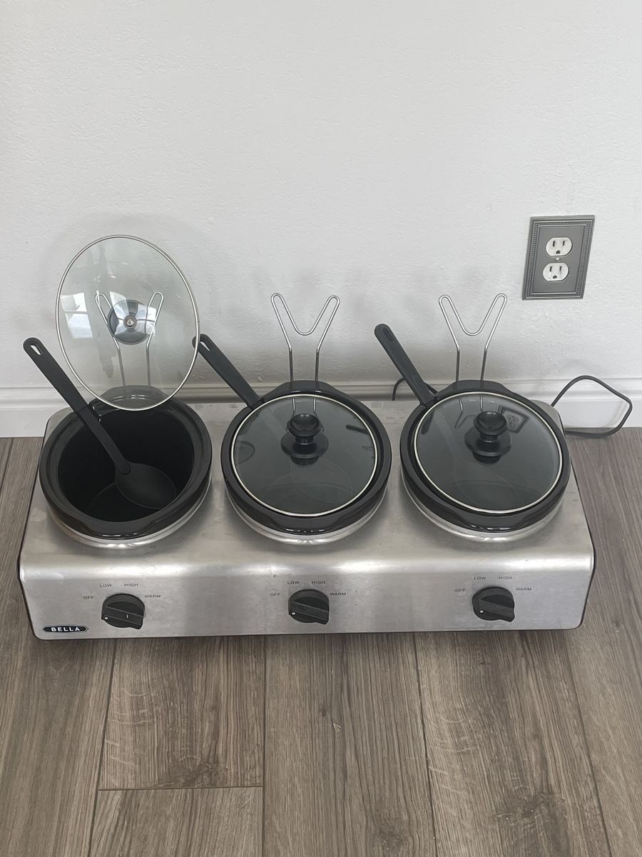 3 Pc Crock Pot/Food Warmer