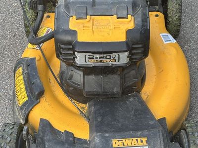 Dewalt battery lawnmower.