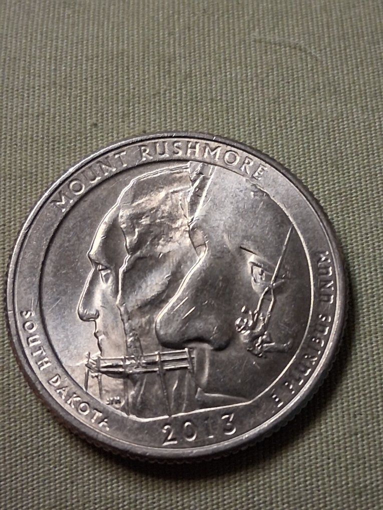 2013 South Dakota Mount Rushmore National Park Quarter - America the Beautiful Series