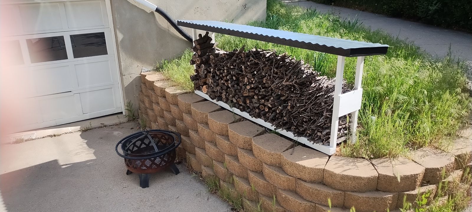 Mobile Fire Pit and Firewood Shed