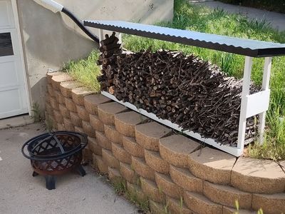 Mobile Fire Pit and Firewood Shed