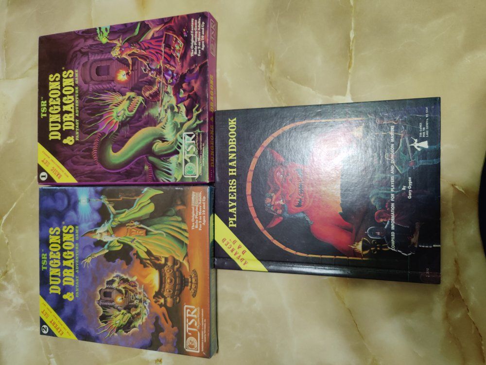 basic set expert set players handbook D&D.