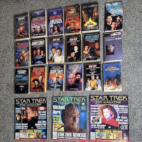 Star Trek Books and Magazines Lot - Paperbacks & Collector Issues