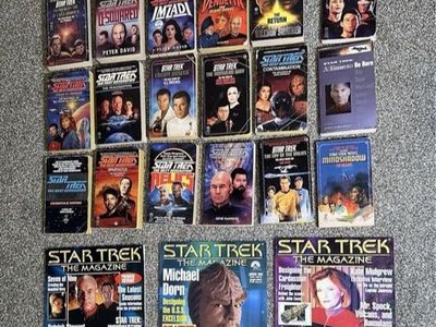 Star Trek Books and Magazines Lot - Paperbacks & Collector Issues
