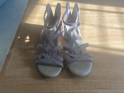 Universal Thread Braided Ankle Strap Espadrille Wedges