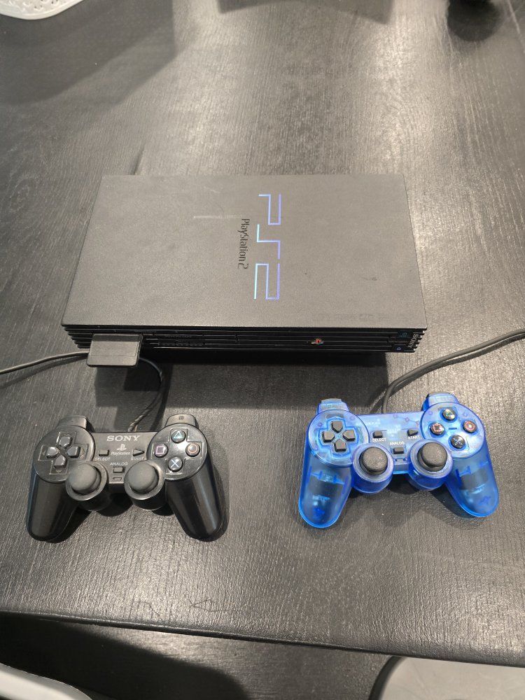 PlayStation 2 with 2 Controllers & Games