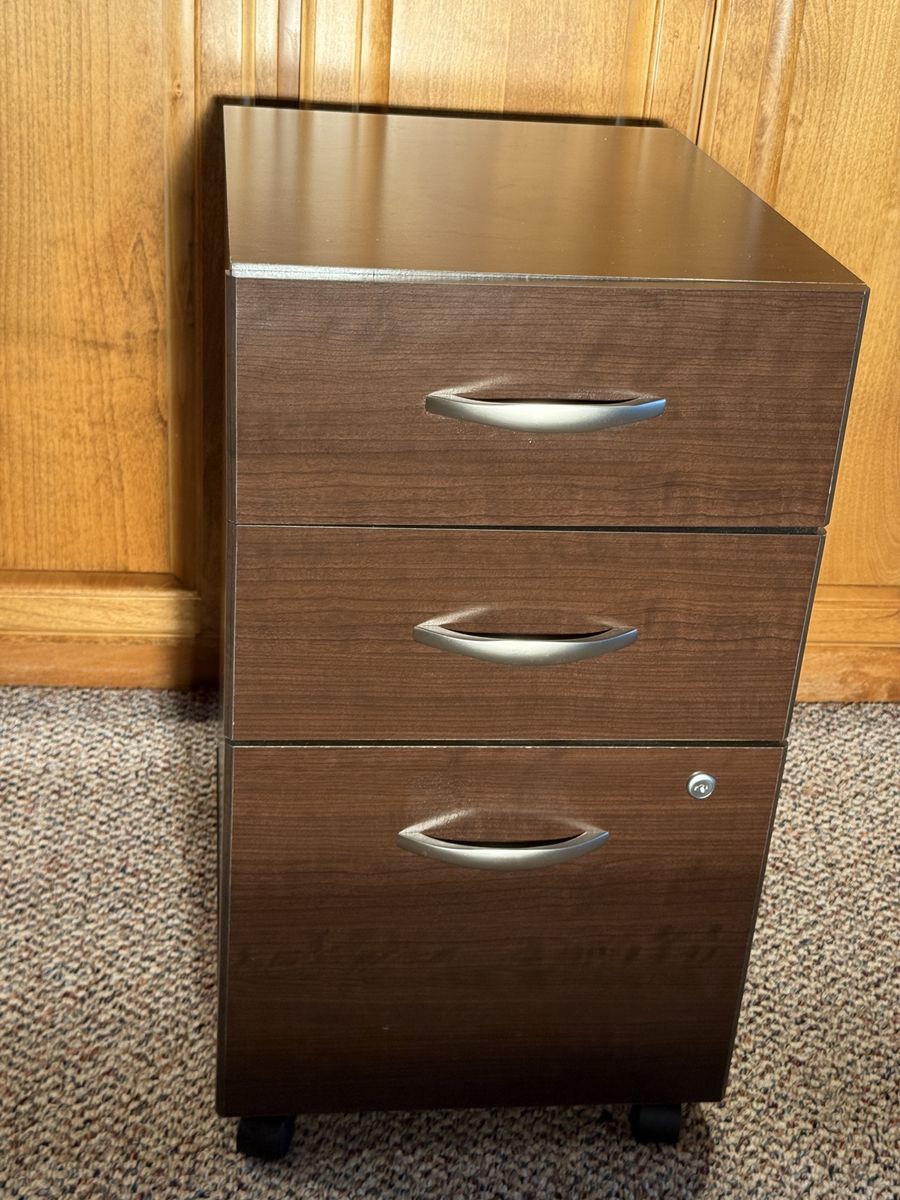 3-Drawer Rolling File Cabinet 