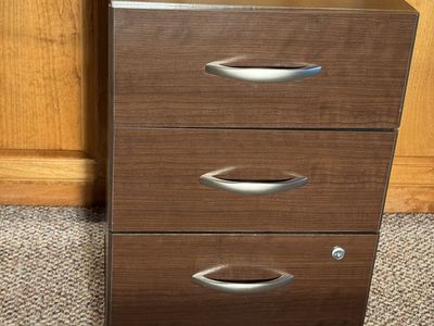 3-Drawer Rolling File Cabinet