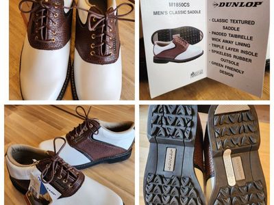 Men's classic saddle golf shoes (New) size 9