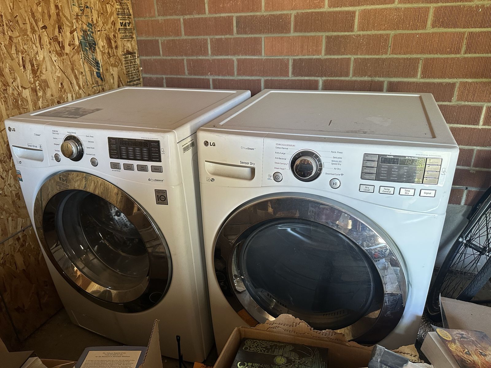LG Steam Front-Load Washer & Electric Dryer Set — $550 OBO