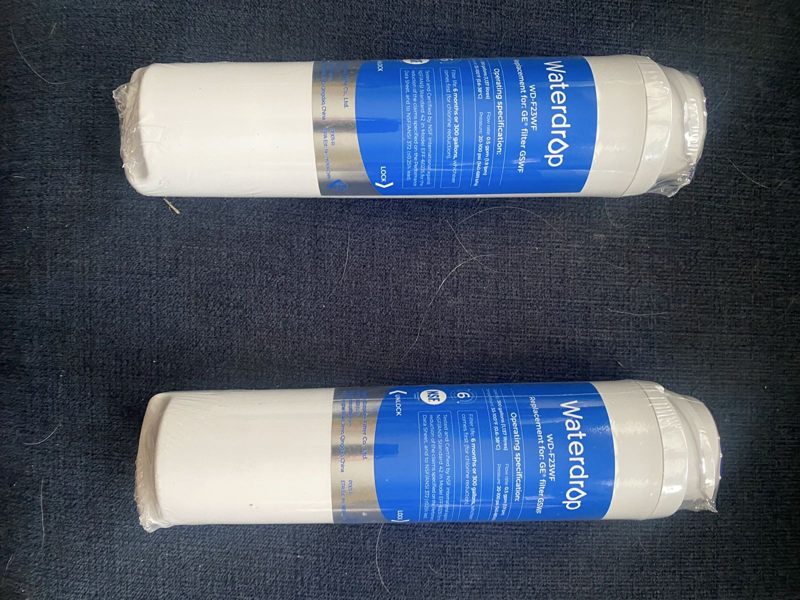 Waterdrop WD-F23WF Refrigerator Water Filters (2 Pack)            GSWF