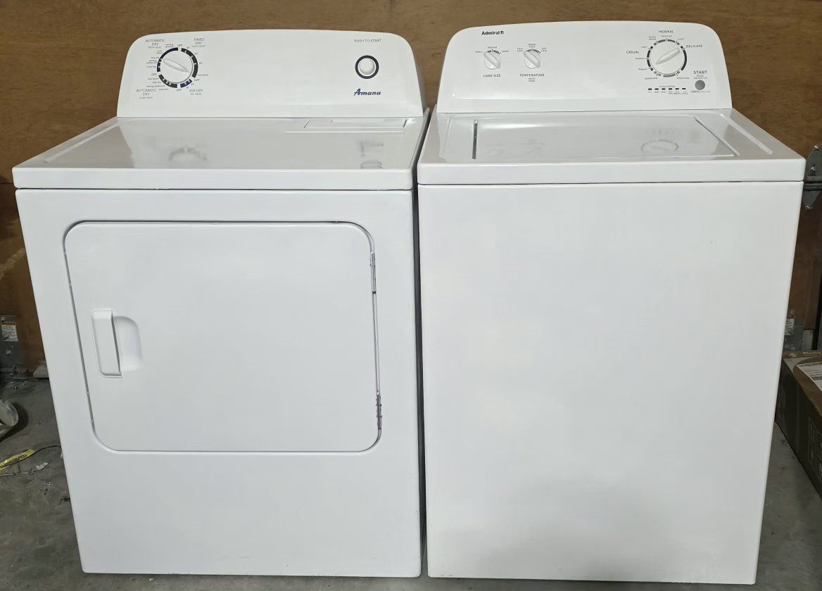 Admiral/Amana White Top Load Washer & Electric Dryer Set - Excellent Condition free curbside delivery in slc