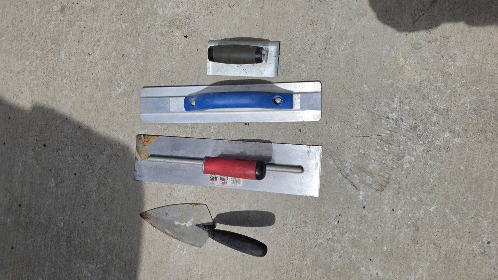 concrete finishing tools.