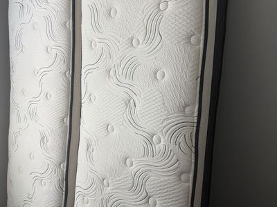 Pair of Twin XL Mattresses - Tufted Pillow Top