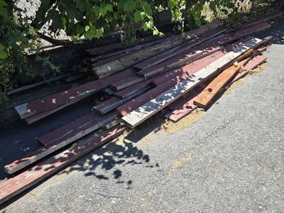 Assorted Reclaimed Redwood Lumber Boards