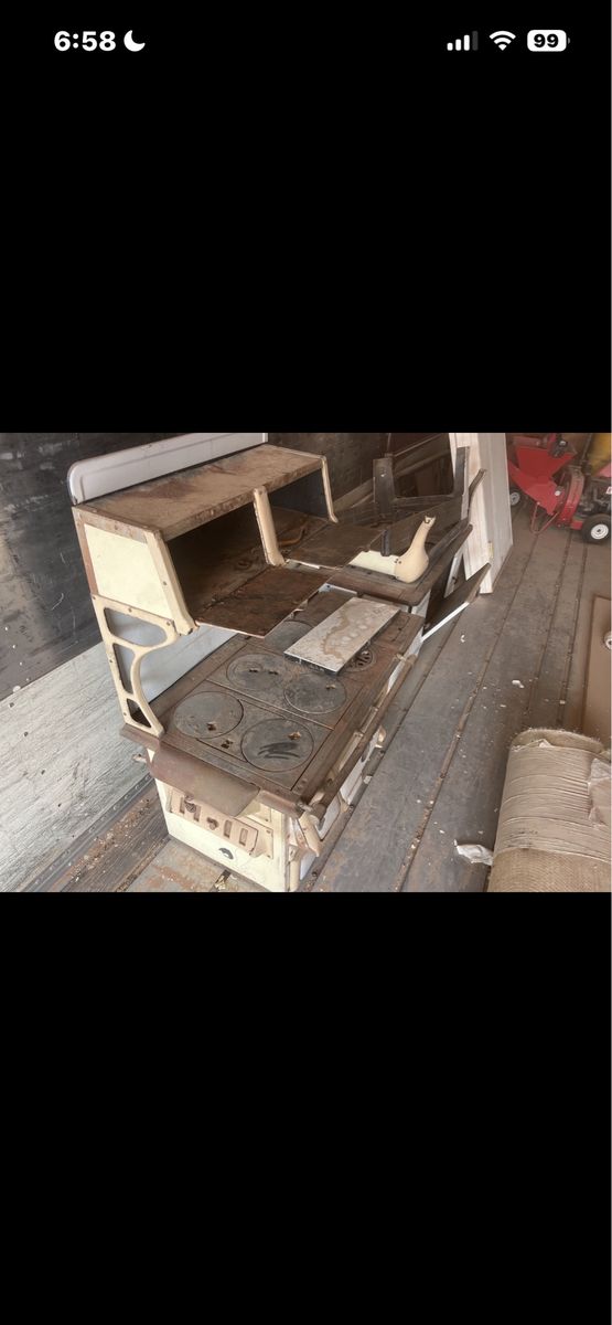 Antique Stove oven with legs