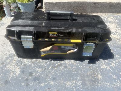 Stanley FatMax Heavy-Duty Plastic Toolbox with Removable Tray