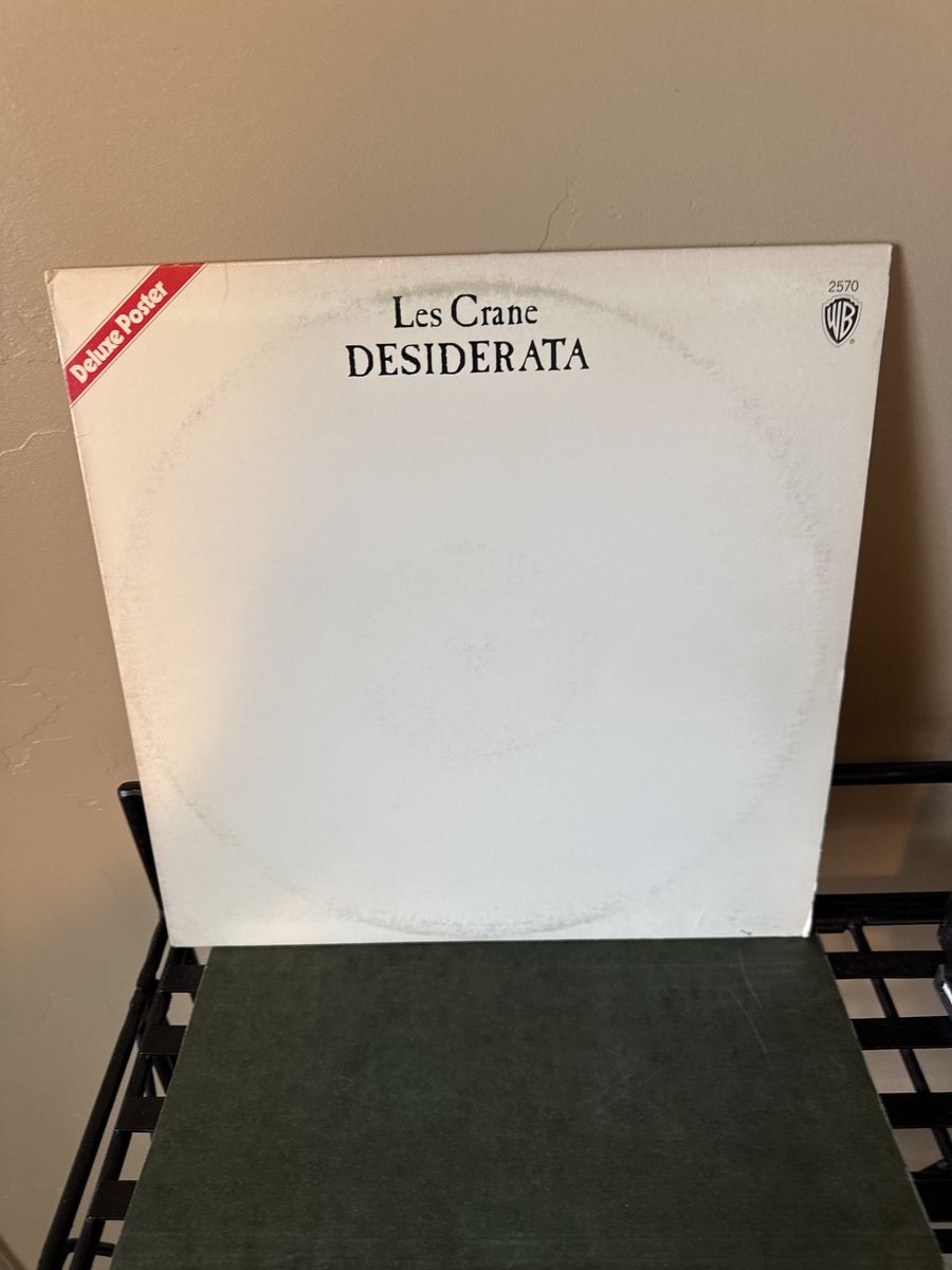 Les Crane - Desiderata Vinyl LP Record with Deluxe Poster Warner Bros