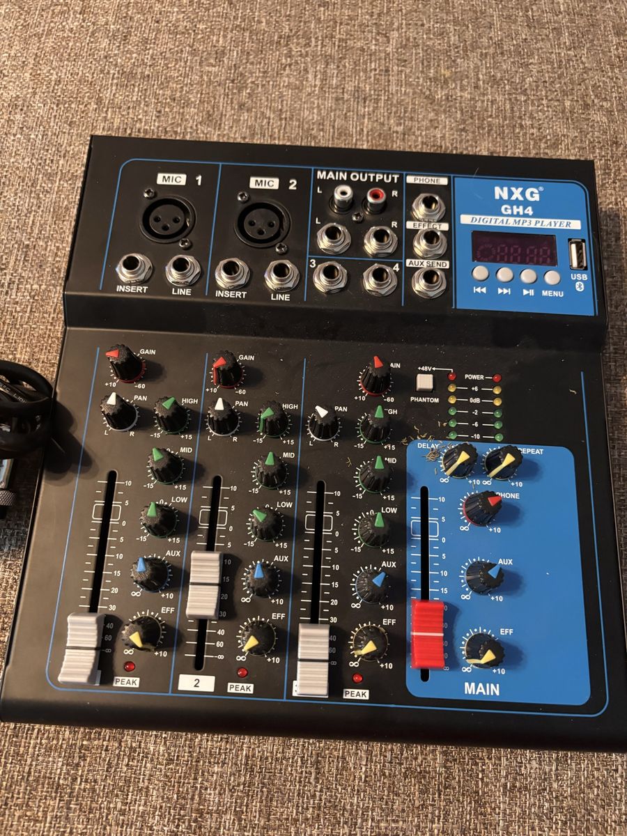 Nxg Gh4 Mp3 Player/4channel Mixer