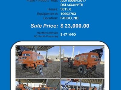Boom lift S600 JLG 2017