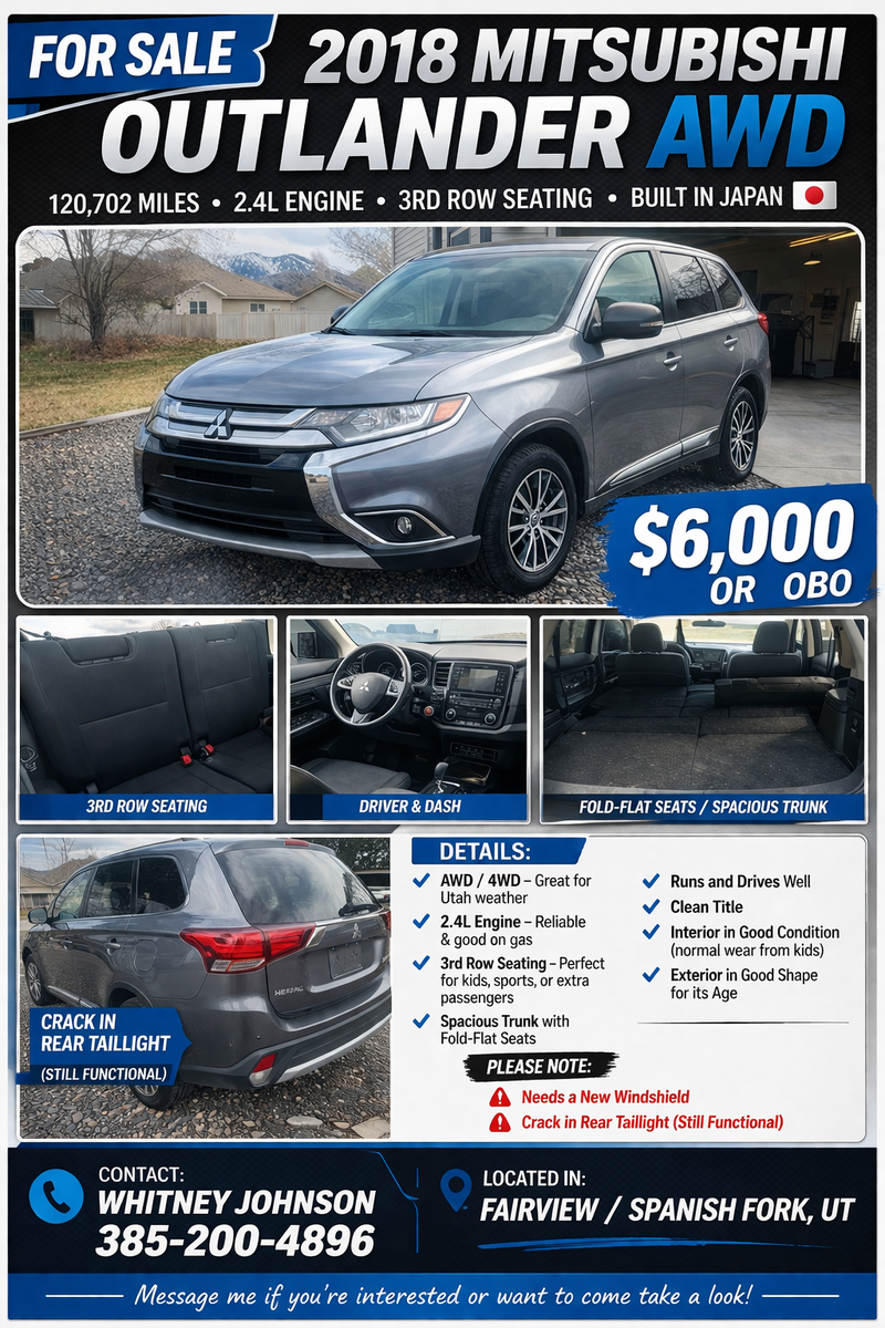 2018 Mitsubishi Outlander SEL