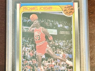 1988 Fleer Michael Jordan #120 All-Star Basketball Card - GMA Graded NM-MT+ 8.5