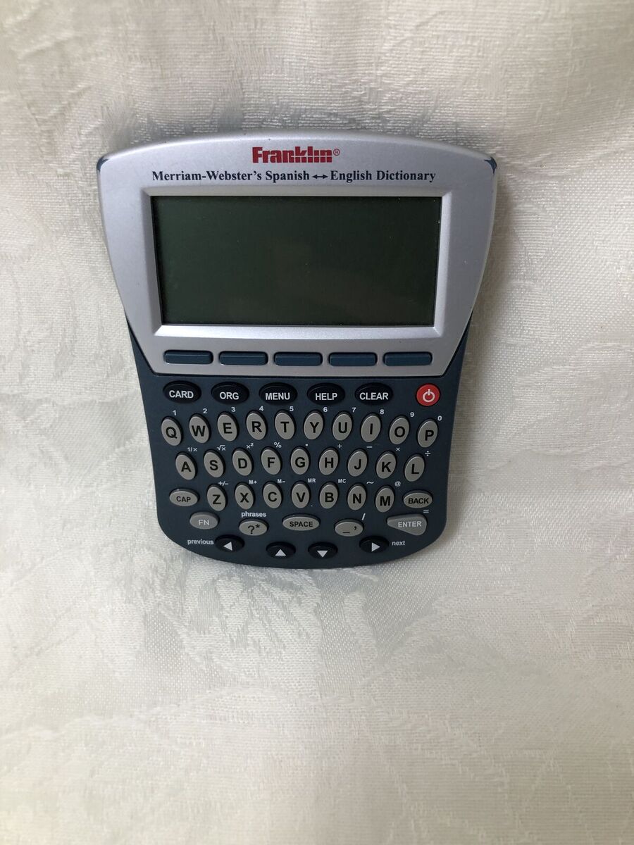 Franklin Merriam-Webster Spanish  English Electronic Dictionary Translator